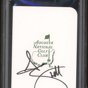 Adam Scott Signed Augusta Masters Scorecard PSA GEM MT 10 AUTO 2013 CHAMPION