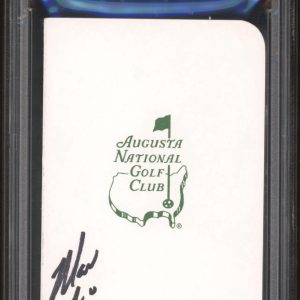 Maverick McNealy Signed Masters Scorecard PSA ENCAPSULATED AUGUSTA NATIONAL GOLF