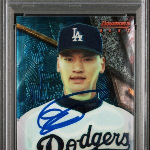 1994 Bowman’s Best #25 Chan Ho Park Signed Blue Rookie Card PSA GEM MT 10 AUTO