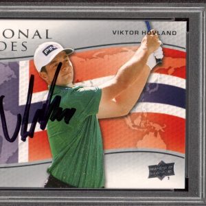 2024 Upper Deck Golf #NH11 Viktor Hovland Signed National Heroes Rookie PSA AUTO