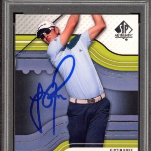 2012 SP Authentic Golf #31 Justin Rose Signed Card PSA GEM MT 10 AUTO RC PGA