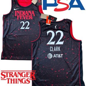 Caitlin Clark Signed 2025 Nike Authentic Rebel Stranger Things Jersey PSA AUTO