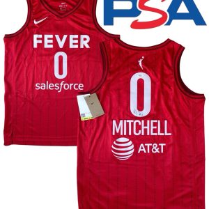 Kelsey Mitchell Signed Autographed WNBA Indiana Fever #0 Jersey PSA/DNA AUTO