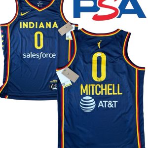 Kelsey Mitchell Signed Autographed WNBA Indiana Fever #0 Jersey PSA/DNA AUTO