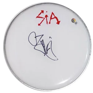Sia Signed Autograph 12" Drumhead  1000 Forms of Fear Singer Furler Beckett COA