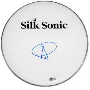 Anderson .Paak Signed Autograph 13" Drumhead SILK SONIC Malibu Beckett COA