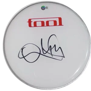 Danny Carey TOOL Signed Autograph 12" Drumhead Band Drummer Beckett COA