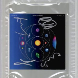 COLDPLAY HAND SIGNED MUSIC OF THE SPHERES CD INSERT    CHRIS MARTIN  PSA SLABBED