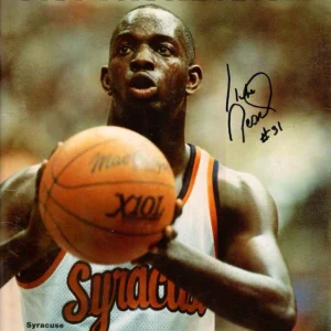 PEARL WASHINGTON SIGNED 1986 SYRACUSE GAME PROGRAM    AWESOME+VERY RARE      JSA