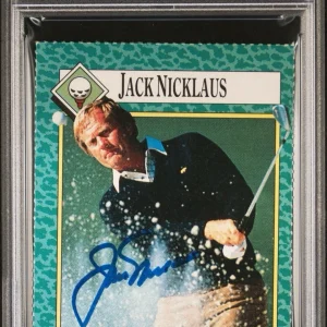 1990 SI For Kids #182 Jack Nicklaus Signed Card PSA GEM MINT 10 AUTO PGA GOLF