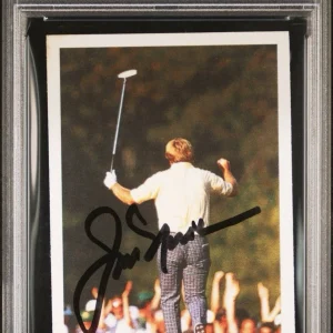 1987 A Question Of Sport Jack Nicklaus Signed Back View Card PSA GEM MT 10 AUTO