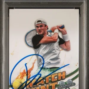 2024 Topps Graphite Jack Draper Rookie Match Point SSP Case Hit PSA 8 AUTO RC
