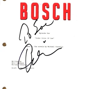 Titus Welliver "Bosch" Signed Autograph Pilot Script Full TV Screenplay ACOA COA
