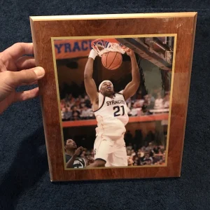 ARINZE ONUAKU SYRACUSE BASKETBALL PLAQUE Personally Owned