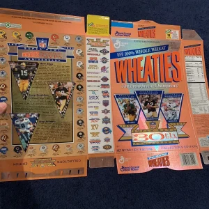 STARR BRADSHAW AIKMAN WHEATIES BOX UNUSED NICE SUPER BOWL 30