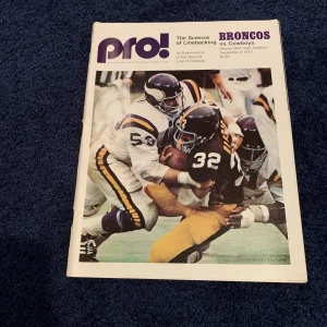 COOL 1973 COWBOYS BRONCOS FOOTBALL GAME PROGRAM FLOYD LITTLE LILLY STAUBACH