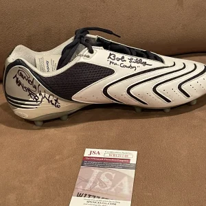Bob Lilly + Randy White Signed Cleat Cowboys Football JSA Manster Mr Cowboy