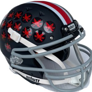 OHIO STATE BUCKEYES MATTE BLACK AUTHENTIC SCHUTT FOOTBALL HELMET