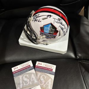 Randy White Drew Pearson Bob Lilly Signed Autographed Mini Helmet JSA Cowboys