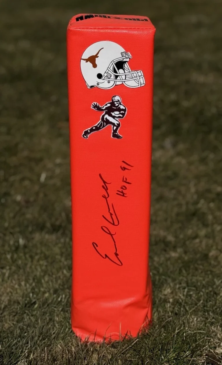 Earl Campbell Signed Autographed Houston Oilers Full Size Football Pylon COA