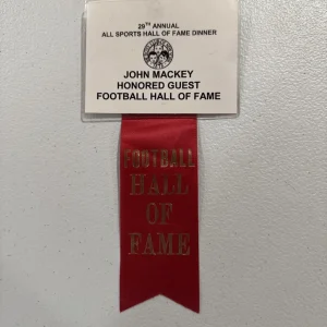Rare John Mackey VIP Hall of Fame Pass Baltimore Colts Syracuse