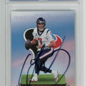 C.J. Stroud Autographed 2024 Panini Certified Franchise Foundations #12 PSA/DNA