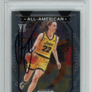 Caitlin Clark 2024 Panini Prizm Draft Picks All American #23 Rookie Auto PSA 10