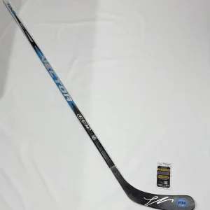 LOGAN COOLEY SIGNED HOCKEY STICK UTAH HOCKEY CLUB NHL STAR PROOF JSA COA