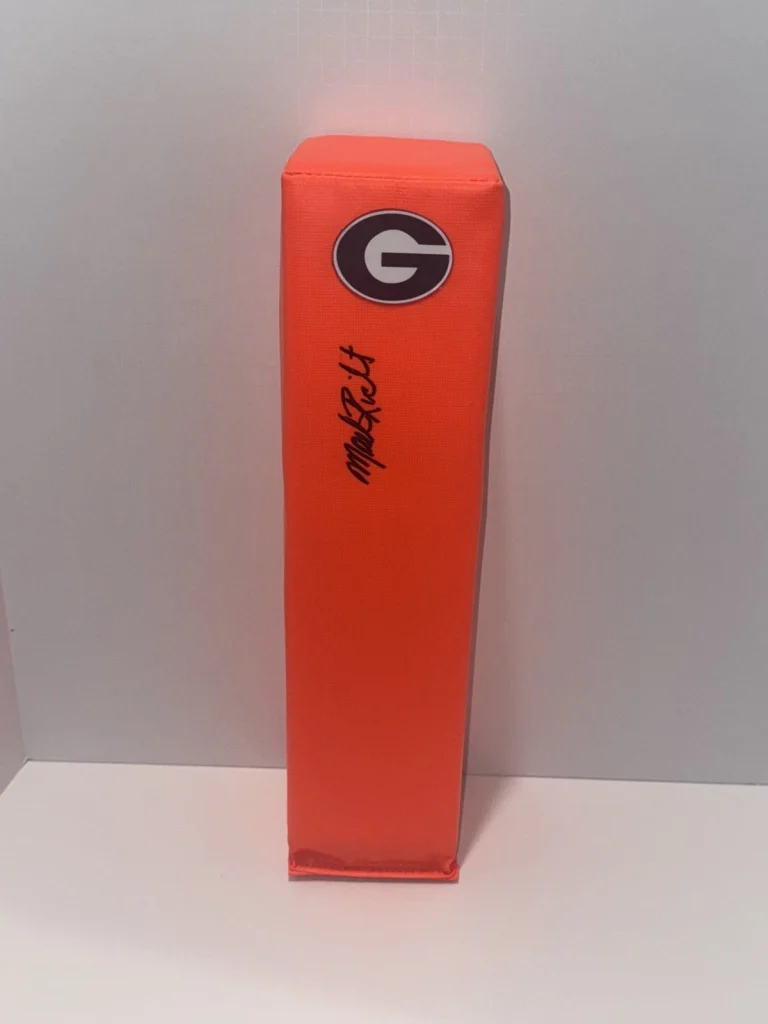 MARK RICHT SIGNED TOUCHDOWN PYLON GEORGIA BULLDOGS FOOTBALL