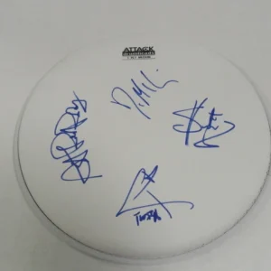THE WHITE TIE AFFAIR SIGNED DRUM HEAD DRUMHEAD CHRIS 4X