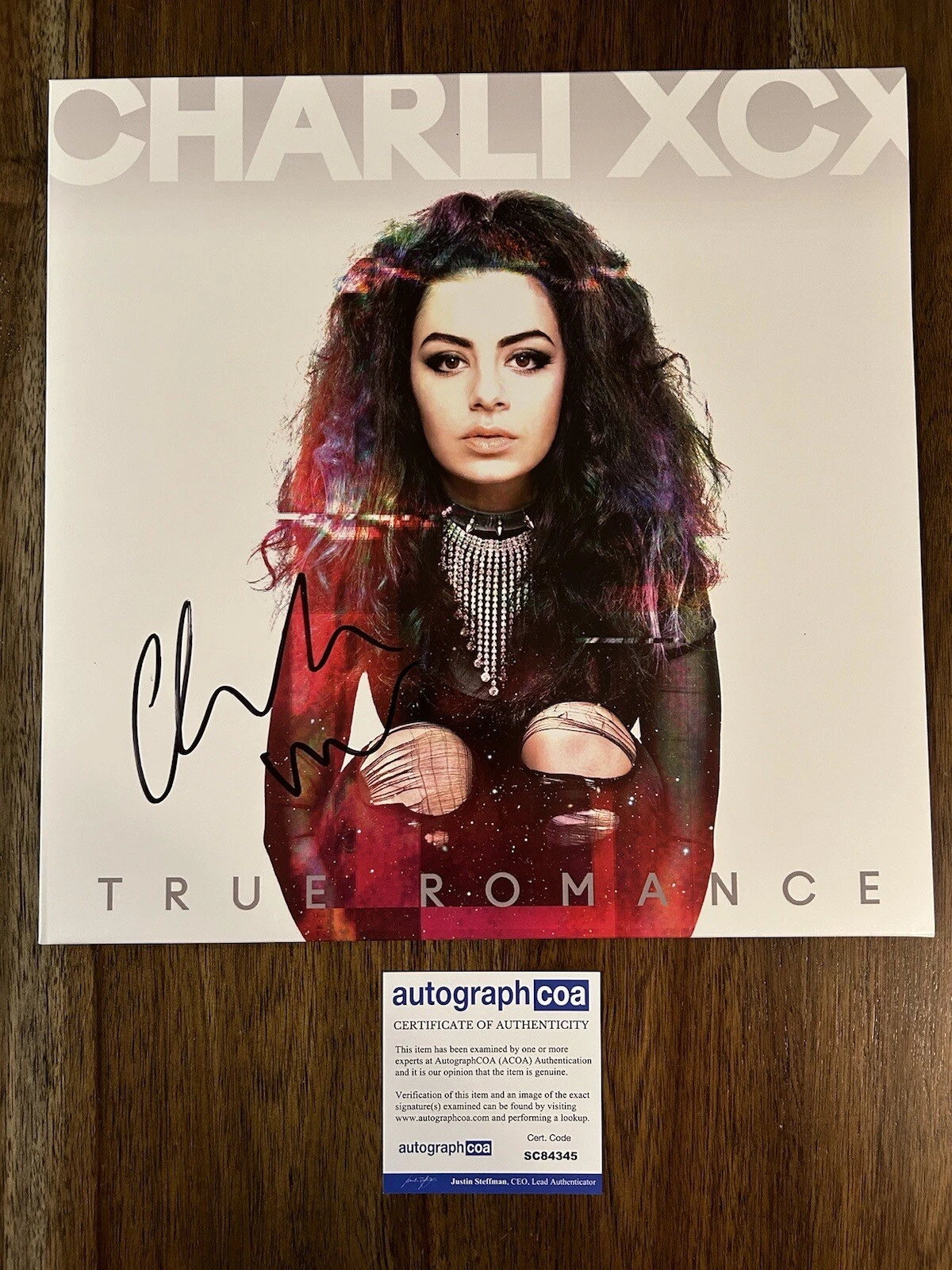Charli XCX ‘True Romance’ Signed Vinyl Album Pop Singer ACOA | Autographia