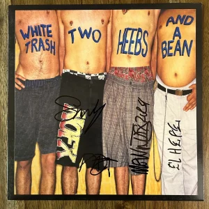 ‘NOFX’ Full Band Signed Vinyl Album ‘White Trash’ Fat Mike +3 PROOF