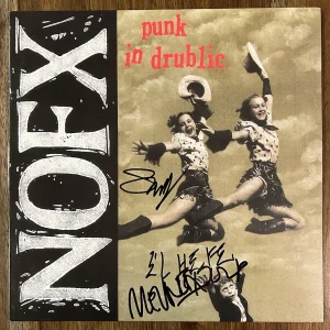 ‘NOFX’ Band Signed Vinyl Album ‘Punk In Drublic’ Melvin & Smelly PROOF El Hefe
