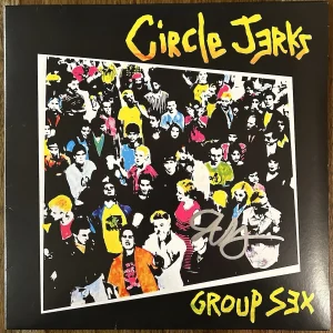 ‘Greg Hetson’ Signed ‘Circle Jerks’ Band Vinyl Album ‘Group Sex’