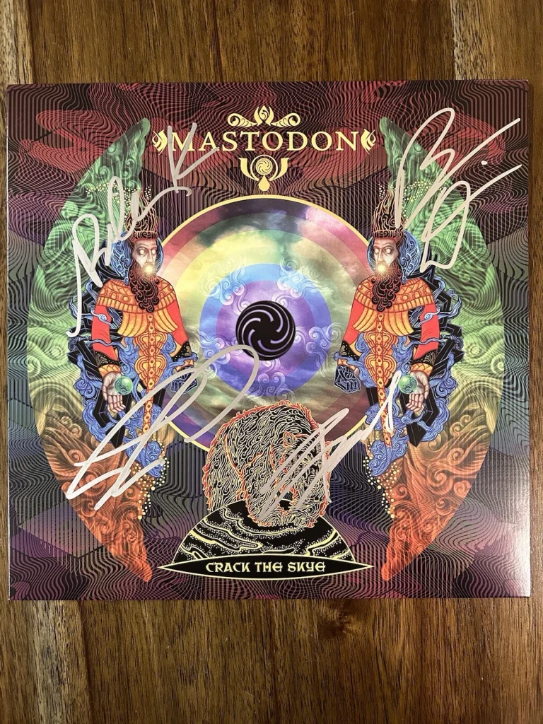 ‘Mastodon’ Full Band Signed Vinyl Album ‘Crack The Skye’ Brent Hinds +3 PROOF