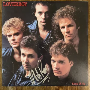 ‘Mike Reno’ Loverboy Band Lead Singer Signed Vinyl Album ‘Keep It Up’