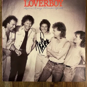 ‘Mike Reno’ Loverboy Band Lead Singer Signed Vinyl Album ‘Lovin’ Every Minute’