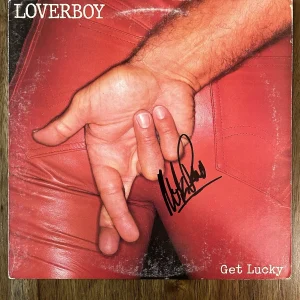‘Mike Reno’ Loverboy Band Lead Singer Signed Vinyl Album ‘Get Lucky’
