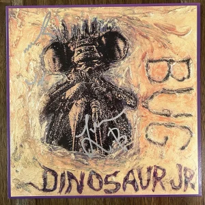 ‘Dinosaur Jr.’ Full Band Signed Vinyl Album ‘Bug’ ‘J Mascis’ +2