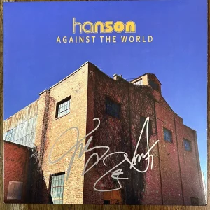 ‘Hanson’ Full Band Signed Vinyl Album ‘Against The World’ RARE