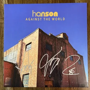 ‘Hanson’ Full Band Signed Vinyl Album ‘Against The World’ RARE