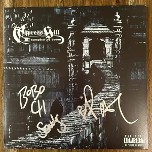 ‘Cypress Hill’ Signed Vinyl Album ‘Temples Of Boom’ B-Real PROOF Sen Dog Bobo