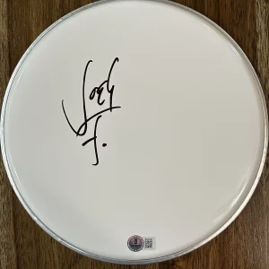 ‘Josh Freese’ Foo Fighters Drummer Signed 10” Drumhead ‘Devo’ Beckett RARE