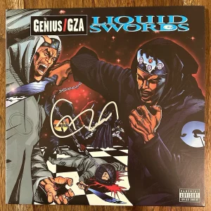 ‘GZA’ Signed Vinyl Album Record ‘Liquid Swords’ Beckett Wu-Tang Clan The Genius