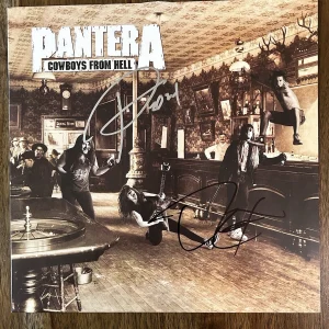 ‘Pantera’ Signed ‘Cowboys From Hell’ Vinyl Album Phil Anselmo & Rex Beckett
