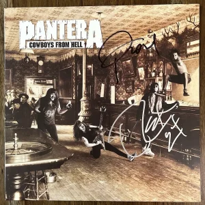 ‘Pantera’ Signed ‘Cowboys From Hell’ Vinyl Album Phil Anselmo & Rex Beckett