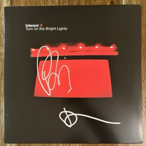 ‘Interpol’ Signed Vinyl Album ‘Turn On The Bright Lights’ Paul & Daniel Beckett