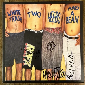 ‘NOFX’ Full Band Signed Vinyl Album ‘White Trash’ Fat Mike +3 PROOF