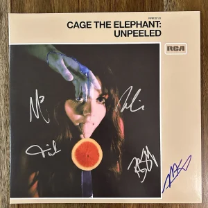 ‘Cage The Elephant’ Band Signed Vinyl Album ‘Unpeeled’ Matt Shultz +4 RARE