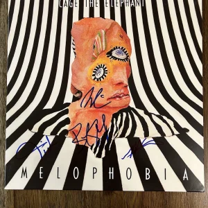 ‘Cage The Elephant’ Band Signed Vinyl Album ‘Melophobia’ Matt Shultz +3 Rare
